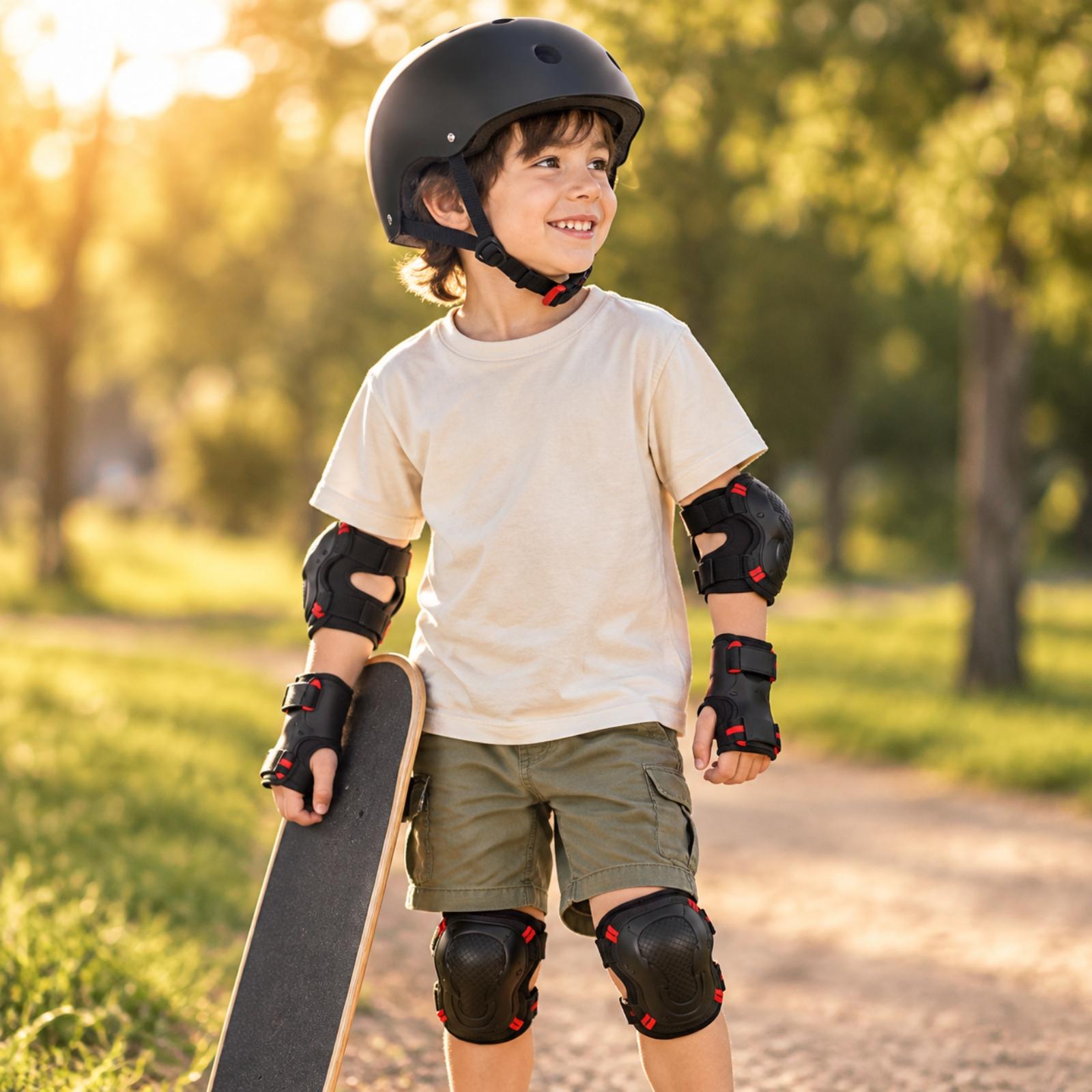 Scooter Helmet Set - ABS 소재의 견고한 쉘 스케이트 헬멧,