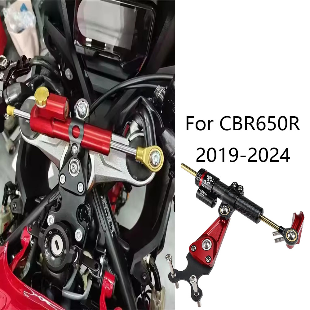 Steering Damper Stabilizer Kit Cnc - (2019-2024) CBR650R용 오토바이 서스펜션 댐퍼 및