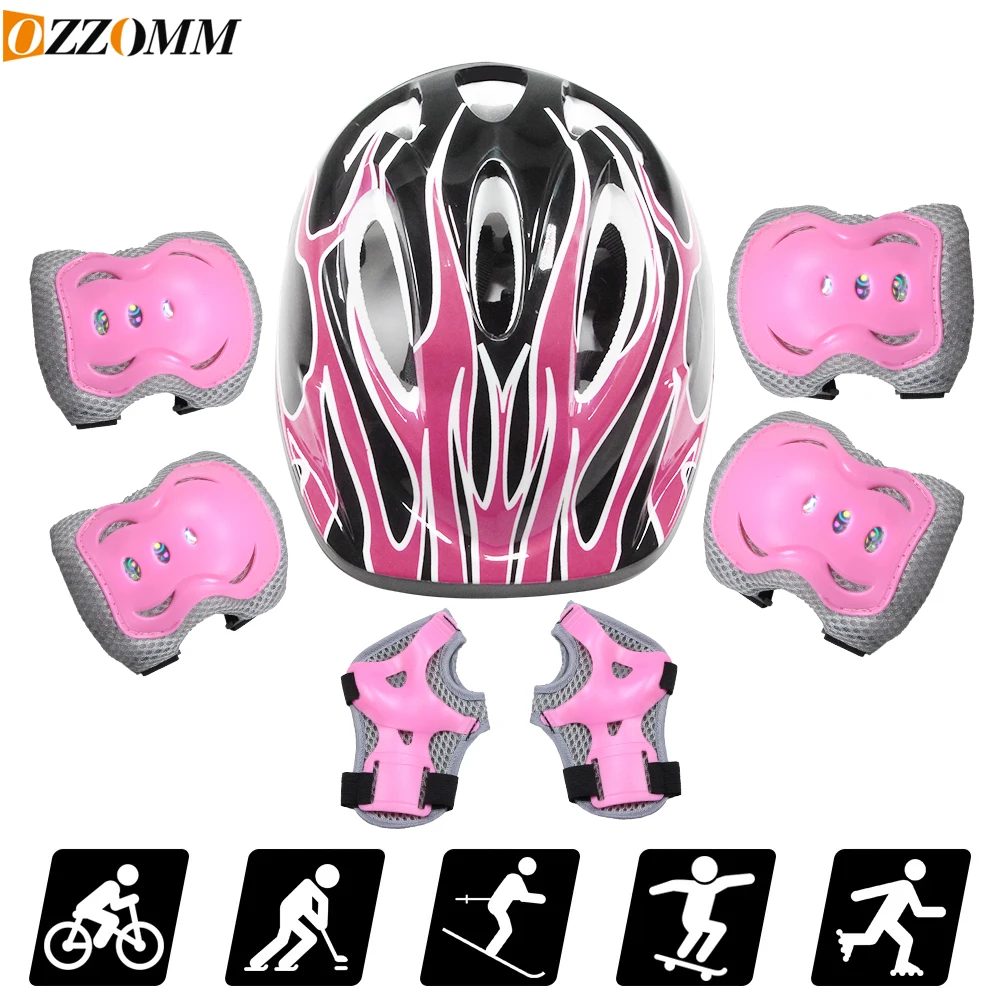 7종 어린이 자전거 헬멧 세트 스케이트보드 무릎 보호대 - Scooter Helmet Set 리뷰 및 가격