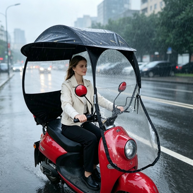 방풍 방수 기능이 있는 전기 자전거용 햇빛 가리개, 모 - Electric Scooter Rain Cover 리뷰 및 가격