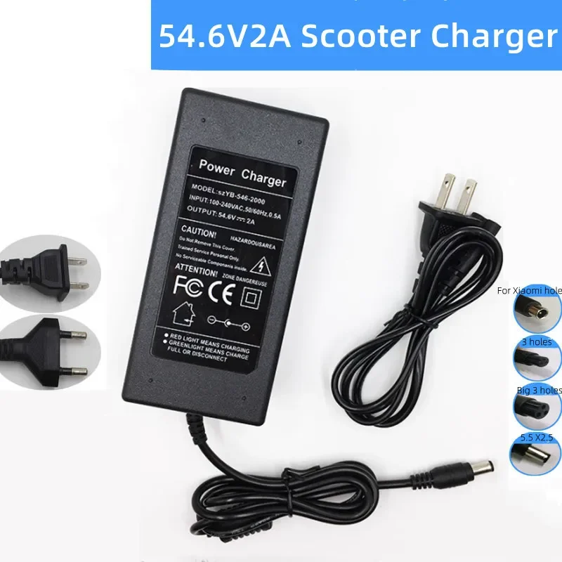 54.6V 2A 리튬 배터리 충전기 13S 48V 리튬 - Electric Scooter Charger 리뷰 및 가격
