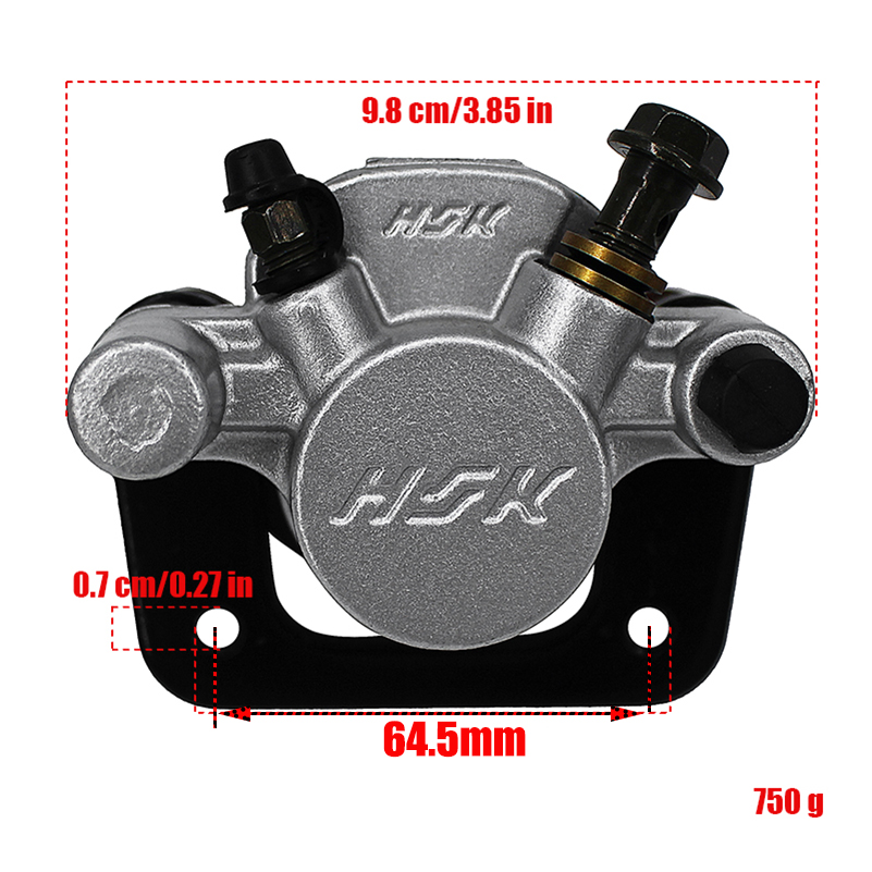 전면/후면 유압 디스크 브레이크 캘리퍼스 64.5MM  - Electric Scooter 500W 리뷰 및 가격